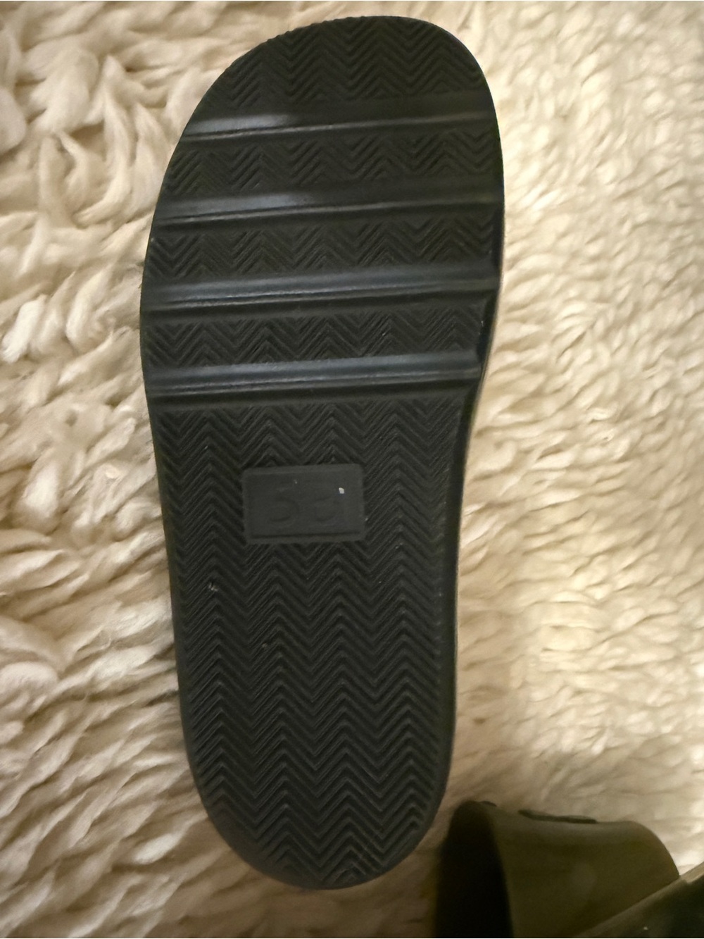 Tory Burch Olive Translucent Logo Slide Sandals - 5 medium - Picture 6 of 7